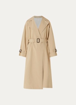 MaxMara Dames Trenchcoat met strikceintuur in de kleur Beige