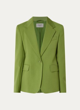 MaxMara Dames Blazer in wolblend met klepakken in de kleur Groen