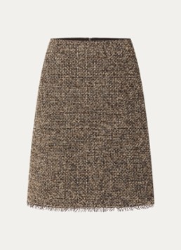 Max Mara Dames Abetaia minirok in scheerwolblend in de kleur Bruin