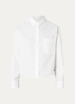Max Mara Dames Blouse met borstzak in de kleur Wit
