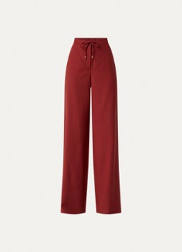 Max Mara Dames High waist wide fit pantalon met steekzakken in de kleur Steenrood