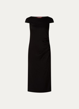 Max Mara Dames Midi jurk met boothals in de kleur Zwart