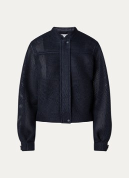MaxMara Dames Alcamo jack van mesh met steekzakken in de kleur Donkerblauw