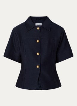 MaxMara Dames Risorsa jack met kraag in de kleur Donkerblauw