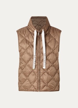 Max Mara Dames Tregic bodywarmer met quilt patroon in de kleur Camel
