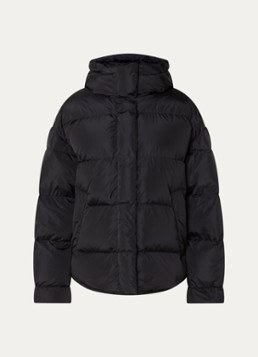 Max Mara Dames Lusso puffer jack met capuchon en steekzakken in de kleur Zwart