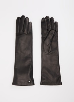 WEEKEND Max Mara Dames Senape handschoenen van lamsleer in de kleur Zwart