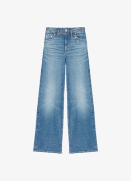Maje Dames High waist loose fit jeans met steekzakken in de kleur Indigo