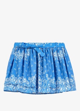 Maje Dames Jinabo minirok met print en strikceintuur in de kleur Roze