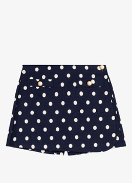 Maje Dames Linnen blend skort in de kleur Navy