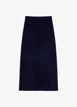 Maje Dames Midi rok van wol in de kleur Donkerblauw