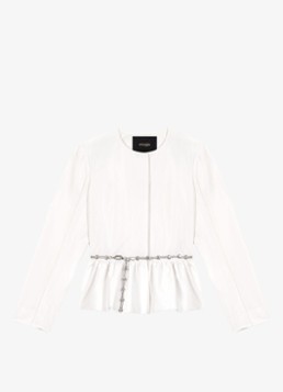 Maje Dames Vipalace blazer met peplum in de kleur Wit