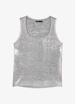 Maje Dames Top met gemêleerd dessin in de kleur Middengrijs