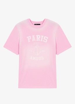 Maje Dames T-shirt met print in de kleur Roze