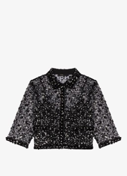 Maje Dames Top met strass in de kleur Zwart