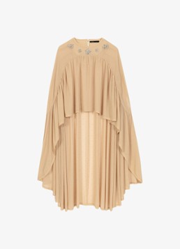 Maje Dames Top met strass in de kleur Zand