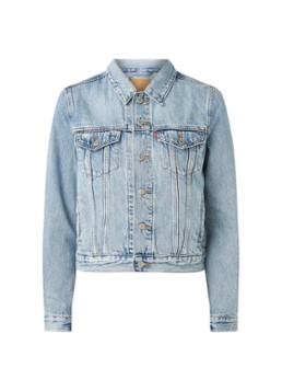 Levi's Dames Trucker spijkerjas met lichte wassing in de kleur Indigo