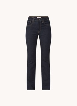 Levi's Dames 725 High waist flared jeans met donkere wassing in de kleur Indigo