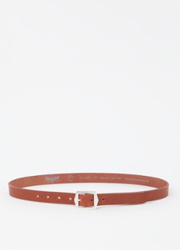 Levi's Dames Riem van leer in de kleur Oranjebruin
