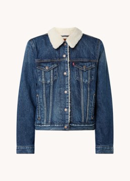 Levi's Dames Original spijkerjas met teddy voering en steekzakken in de kleur Indigo