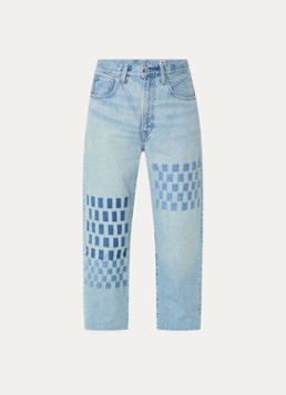 Levi's Dames Barrel high waist cropped loose fit jeans met lichte wassing in de kleur Indigo