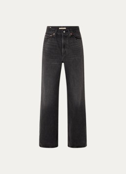 Levi's Dames High waist wide leg jeans met steekzakken in de kleur Donkergrijs