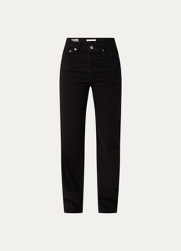 Levi's Dames High waist straight leg jeans met gekleurde wassing in de kleur Zwart