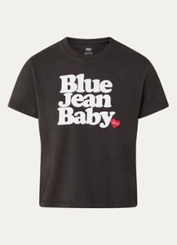 Levi's Dames T-shirt met print in de kleur Donkergroen