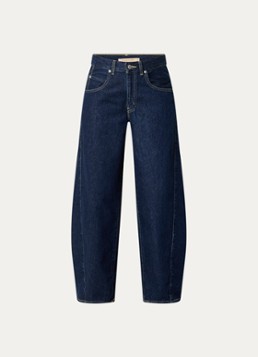 Levi's Dames High waist wide leg jeans met donkere wassing in de kleur Donkerblauw