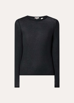 Levi's Dames Top met ribstructuur in de kleur Zwart
