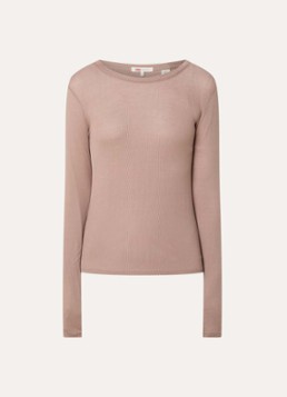 Levi's Dames Longsleeve in de kleur Donkerbeige
