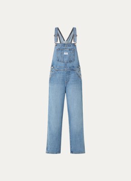 Levi's Dames Loose fit tuinbroek van denim in de kleur Indigo