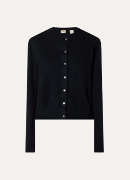 Levi's Dames Fijngebreid vest met ronde hals in de kleur Zwart