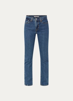 Levi's Dames Wedgie high waist slim fit jeans met donkere wassing in de kleur Indigo