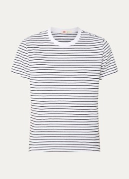 Levi's Dames T-shirt met streepprint in de kleur Wit