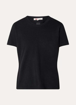 Levi's Dames T-shirt met ronde hals in de kleur Zwart