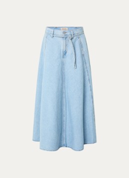 Levi's Dames Maxi rok van denim in de kleur Indigo