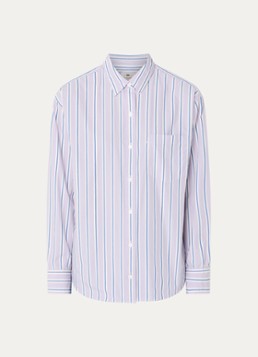 Levi's Dames Blouse met streepprint in de kleur Lila