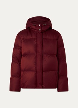 Levi's Dames Tate puffer jack met afneembare capuchon en donsvulling in de kleur Steenrood