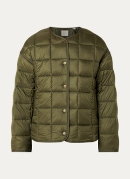 Levi's Dames Poppy jack met quilt patroon en steekzakken in de kleur Mosgroen