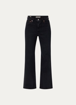 Levi's Dames Ribcage high waist flared jeans met gekleurde wassing in de kleur Zwart