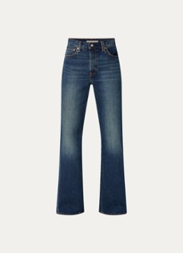Levi's Dames Ribcage high waist flared jeans met donkere wassing in de kleur Indigo