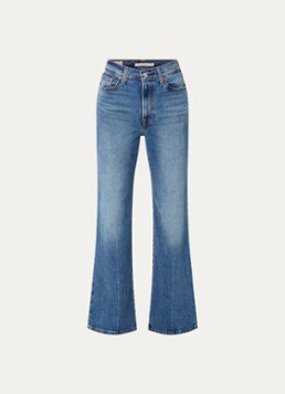 Levi's Dames Ribcage high waist flared jeans met lichte wassing in de kleur Indigo