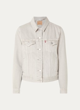 Levi's Dames Original Trucker spijkerjas met steekzakken in de kleur Lichtgrijs