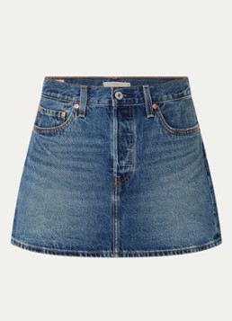 Levi's Dames Icon mini spijkerrok in de kleur Indigo