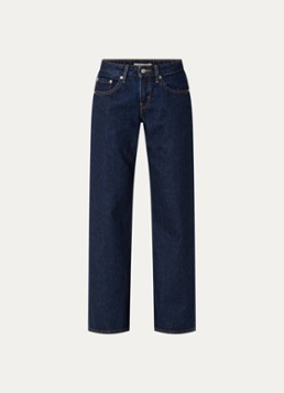 Levi's Dames Low waist loose fit jeans met donkere wassing in de kleur Indigo