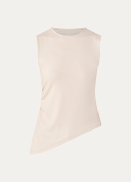 Levi's Dames Alila asymmetrische top met gestrikt detail in de kleur Beige