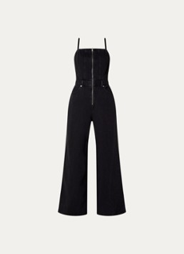 Levi's Dames Wide fit jumpsuit van denim met steekzakken in de kleur Antraciet