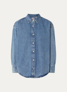 Levi's Dames Jordan blouse van denim met kraag in de kleur Indigo