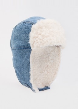 Levi's Heren Cozy Trapper pet van denim in de kleur Donkerblauw